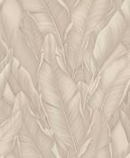 RW726214S Beige Palm Leaf Wallpaper