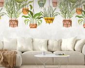 RW51382661A Hanging Plants Mural
