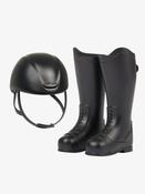 Toy Rider Boots &amp;amp; Helmet Black