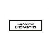 Line Painting - Línphéinteáil Supplementary Plate Sign
