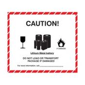 Lithium metal battery label