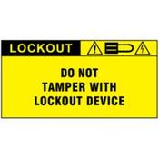 Do not tamper with electrical device label - Pack of 5 Labels