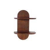 Bullnose wall shelf double