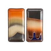 HKLIVING 70s Ceramics: Small Trays Twenty Four Hours, Set Of 2 image