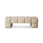 HKLIVING Puffy Lobby Bench Pebble