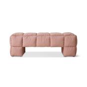 HKLIVING Puffy Lobby Bench Blush