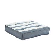 Striped Cotton Sitting Pad Blue, white, grey