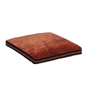 Cotton Velvet Seating Mat Burnt red, black