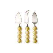 HKLIVING Cheese Knives Lemon, set of 3