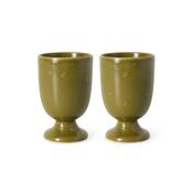 HKLIVING Farmhouse Ceramics: Mugs Moss, set of 2 image