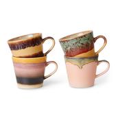 HKLIVING 70s Ceramics: Cappuccino Mugs Vista, set of 4 image