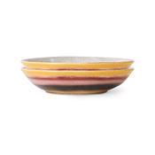 HKLIVING 70s Ceramics: Curry Bowls Hibiscus, set of 2 image