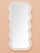Large White Wavy Mirror Ziggy image