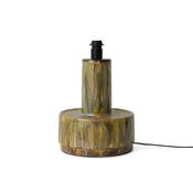 HKLIVING Ceramic Lamp Base Reactive Green