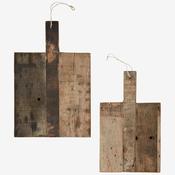 Recycled Wooden Trays Square Set of 2