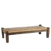 Recycled Wooden Table / Bench Natural 140x60x35cm