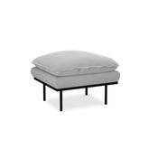HKliving Retro Sofa Hocker Corduroy Rib Light Grey image