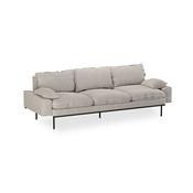 HKLIVING Retro Sofa 4 Seater  Sneak, Light Grey