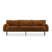HKLIVING Retro Sofa 4-Seats Royal Velvet Caramel image