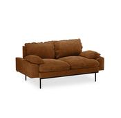 HKLIVING Retro Sofa 2-Seats Royal Velvet Caramel image