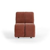 HKLIVING Wave Couch: Element Middle Small Royal Velvet Magnolia