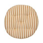 Round Cotton Chair Pad Striped - Madam Stoltz