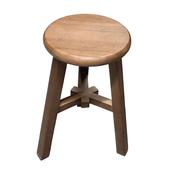 Reclaimed Wood Stool Brown