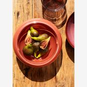 Glass Bowl Maroon