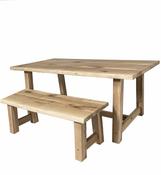 Solid oak farmhouse deals table