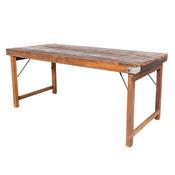 Dining Table Folding Brown