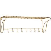 Shelf With Hooks 76x26,5x24 cm  Madam Stoltz image