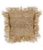 Rafia Cushion With Fringe Square image