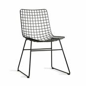 HKLIVING Metal Wire Chair Black
