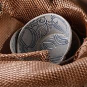 Impressed Medium Large Bowl | Handmade Bowl image