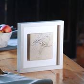count your rainbows not your thunderstorms - framed tile