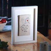 May Your Home Never Be Big Enough For All Your Friends - framed ceramic wall art image