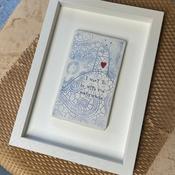 Personalised Home Comforts Framed Ceramic Wall Art | 4 sizes