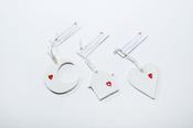 Porcelain Hanging Decoration Gift Set - set of three image