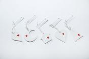 Porcelain Hanging Decoration Gift Set - set of five image