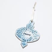 Peace Christmas Bauble Ornament image