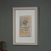 Dandelion | Like Scattered Seeds, Memories Bloom Forever | Framed Handmade Ceramic Wall Art