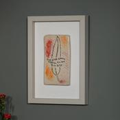 Feather | Your Wings Already Exist, All You Have to Do Is Fly | Framed Handmade Ceramic Wall Art