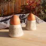 Impressed Egg Cup | Handmade Ceramics image