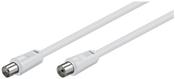 Coaxial Plug to Coaxial Plug Fly Lead 2m (White) image