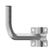 190mm Galvanised Steel Wall Mount (32mm Diameter) image