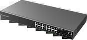 Grandstream GWN7802P - 16 Port Gigabit PoE+ Managed Layer2+ Switch, 4 SFP, 240W