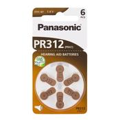 Panasonic PR-312 Hearing Aid Batteries - 6 Pack image