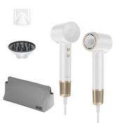 Laifen Swift Premium - High Speed Hairdryer with Attachments &amp; Carry Case (White/Gold)