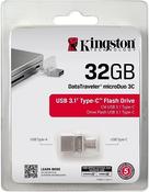 Kingston DataTraveler microDuo 3C - USB flash drive - 32 GB - USB 3.1 / USB-C image