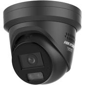 Hikvision IP Gen3 8MP 4K Turret Camera 2.8mm / Hybrid Colorvu 3.0 + Acusense with Strobe &amp; 2 Way Audio Black image